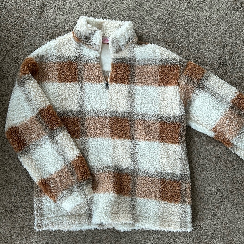 Pink Lily Sherpa Quarter Zip